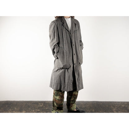 1940s "Euro Vintage" Light Black Chambray Atelier Work Coat