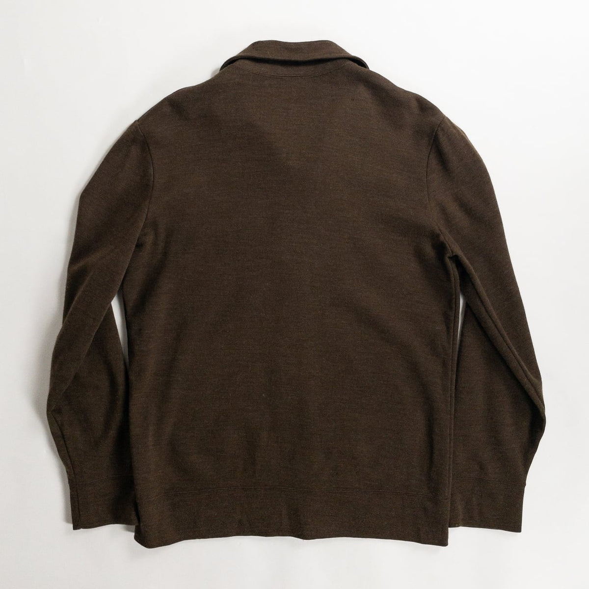 1980s-90s "French Vintage" Brown Acrylic Full Open Knit Jacket