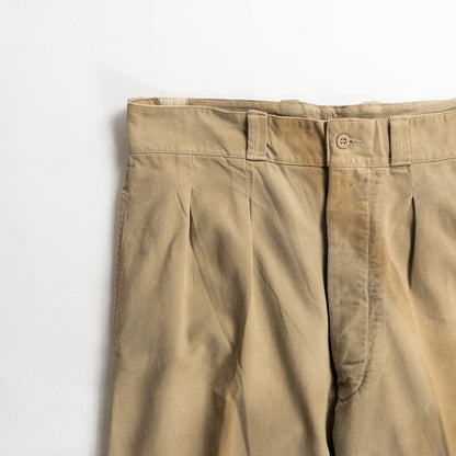 1950s "French Army" M52 Khaki Cotton Twill Chino Trousers