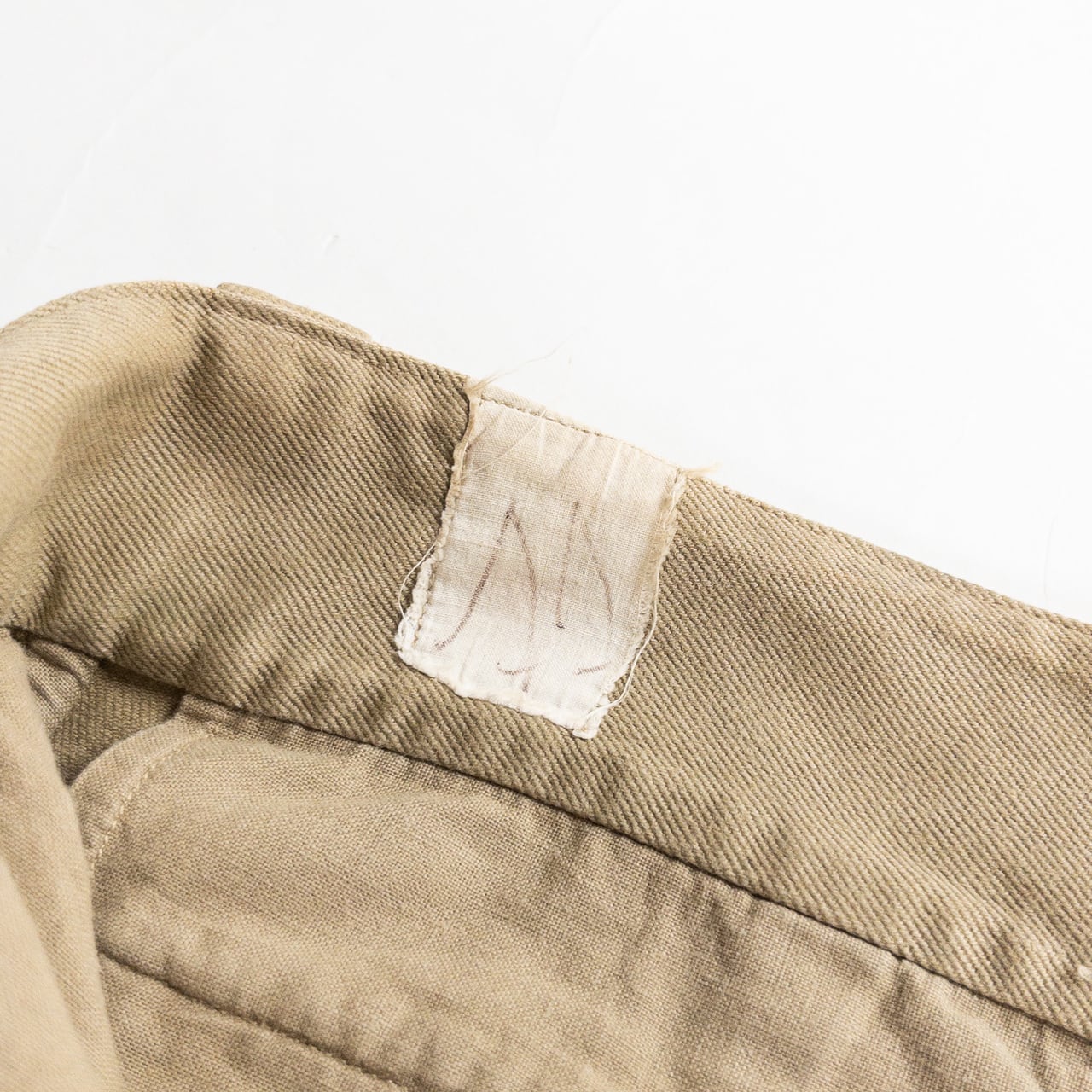 1950s "French Army" M52 Khaki Cotton Twill Chino Trousers