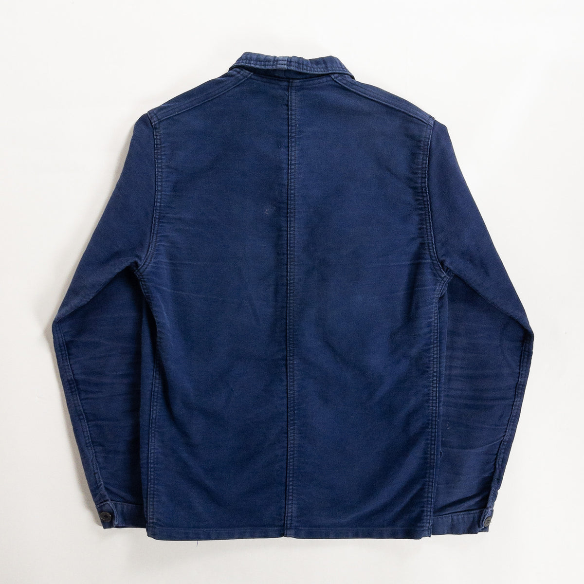 1970s "French Vintage" Blue Moleskin Work Jacket