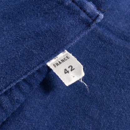 1970s "French Vintage" Blue Moleskin Work Jacket