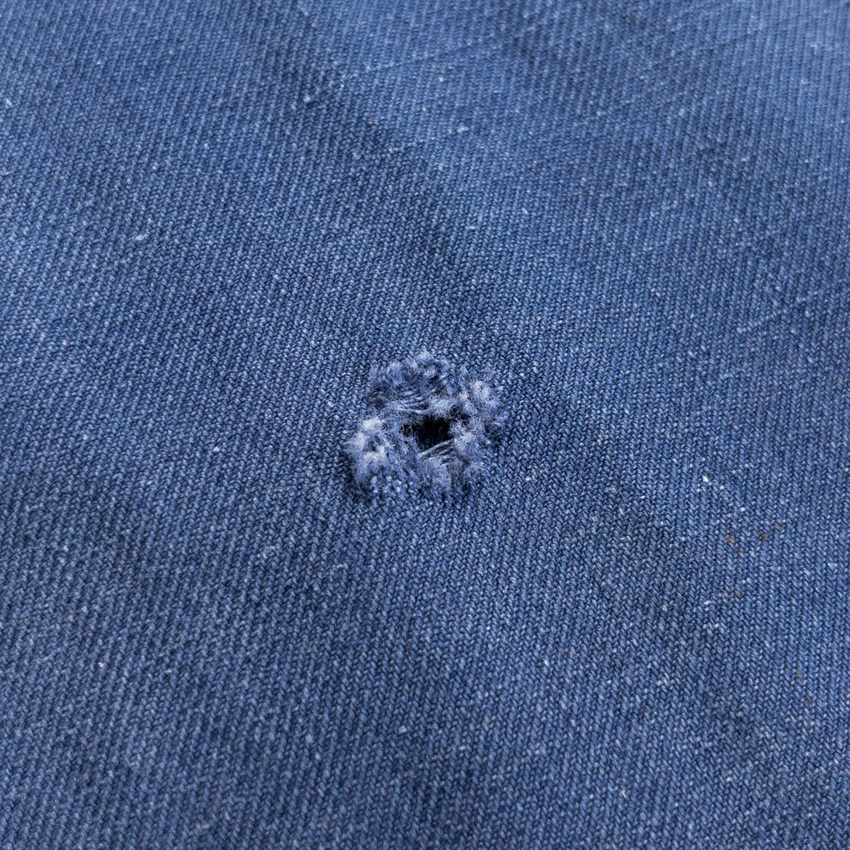 1950s "French Vintage" Blue Cotton Twill Gardener Smock