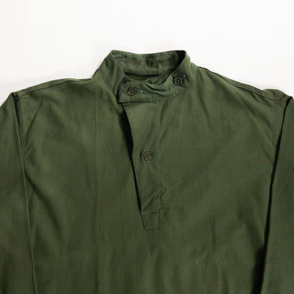 1950s "Swedish Army" Olive Cotton Pullover Shirt, Dead Stock