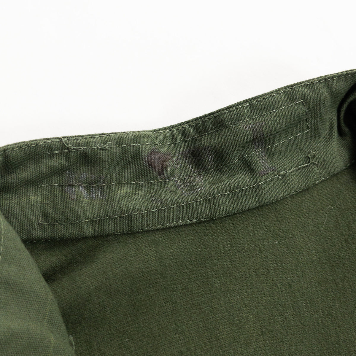 1950s "Swedish Army" Olive Cotton Pullover Shirt, Dead Stock
