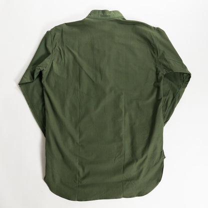 1950s "Swedish Army" Olive Cotton Pullover Shirt, Dead Stock