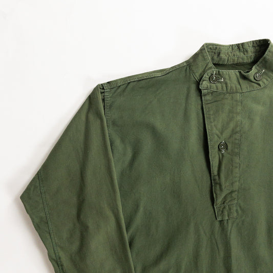 1950s "Swedish Army" Olive Cotton Pullover Shirt