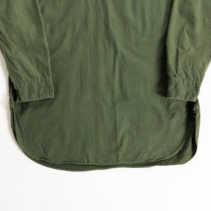 1950s "Swedish Army" Olive Cotton Pullover Shirt