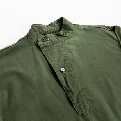 1950s "Swedish Army" Olive Cotton Pullover Shirt