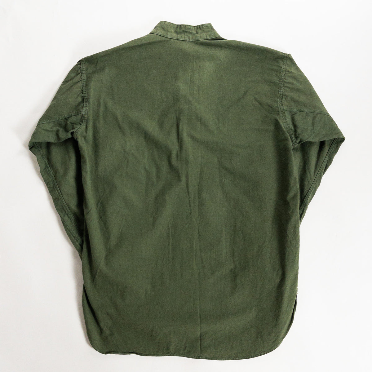 1950s "Swedish Army" Olive Cotton Pullover Shirt