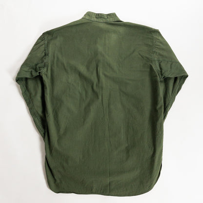 1950s "Swedish Army" Olive Cotton Pullover Shirt