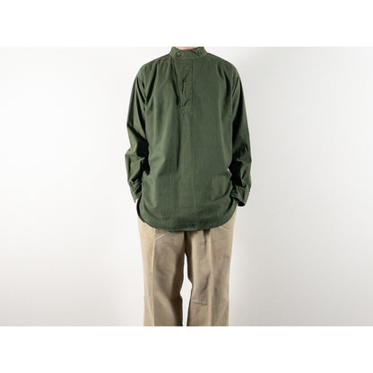 1950s "Swedish Army" Olive Cotton Pullover Shirt