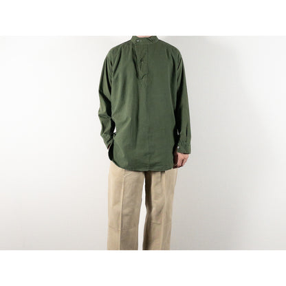 1950s "Swedish Army" Olive Cotton Pullover Shirt