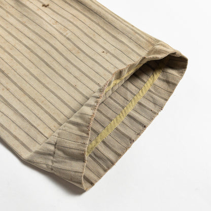 1920-40s "French Vintage" Light Brown Stripe Patch Work Trousers
