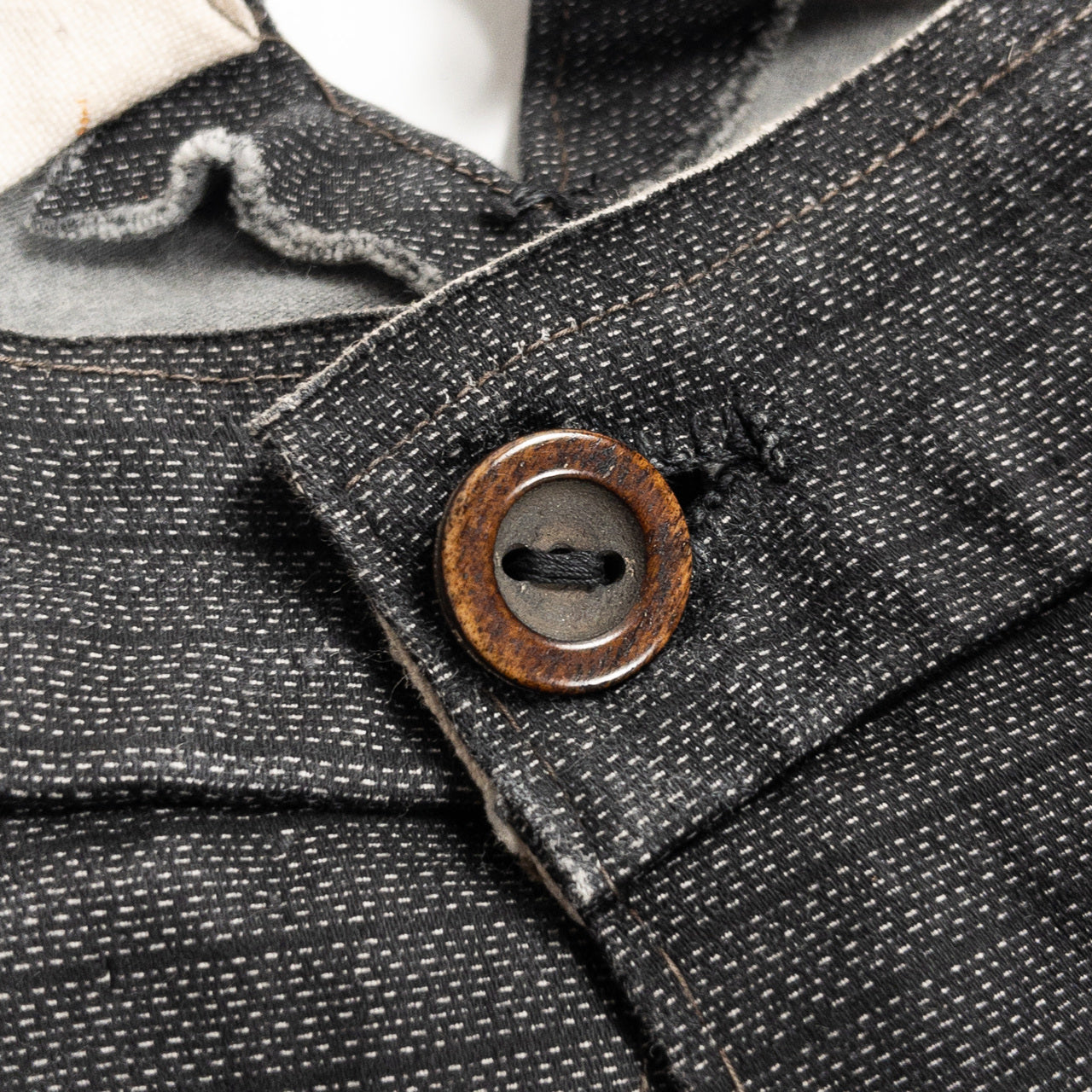 1930-40s "French Vintage" Gray Stripe Cowboy Trousers