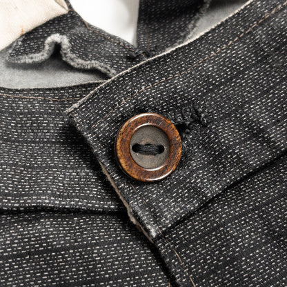 1930-40s "French Vintage" Gray Stripe Cowboy Trousers
