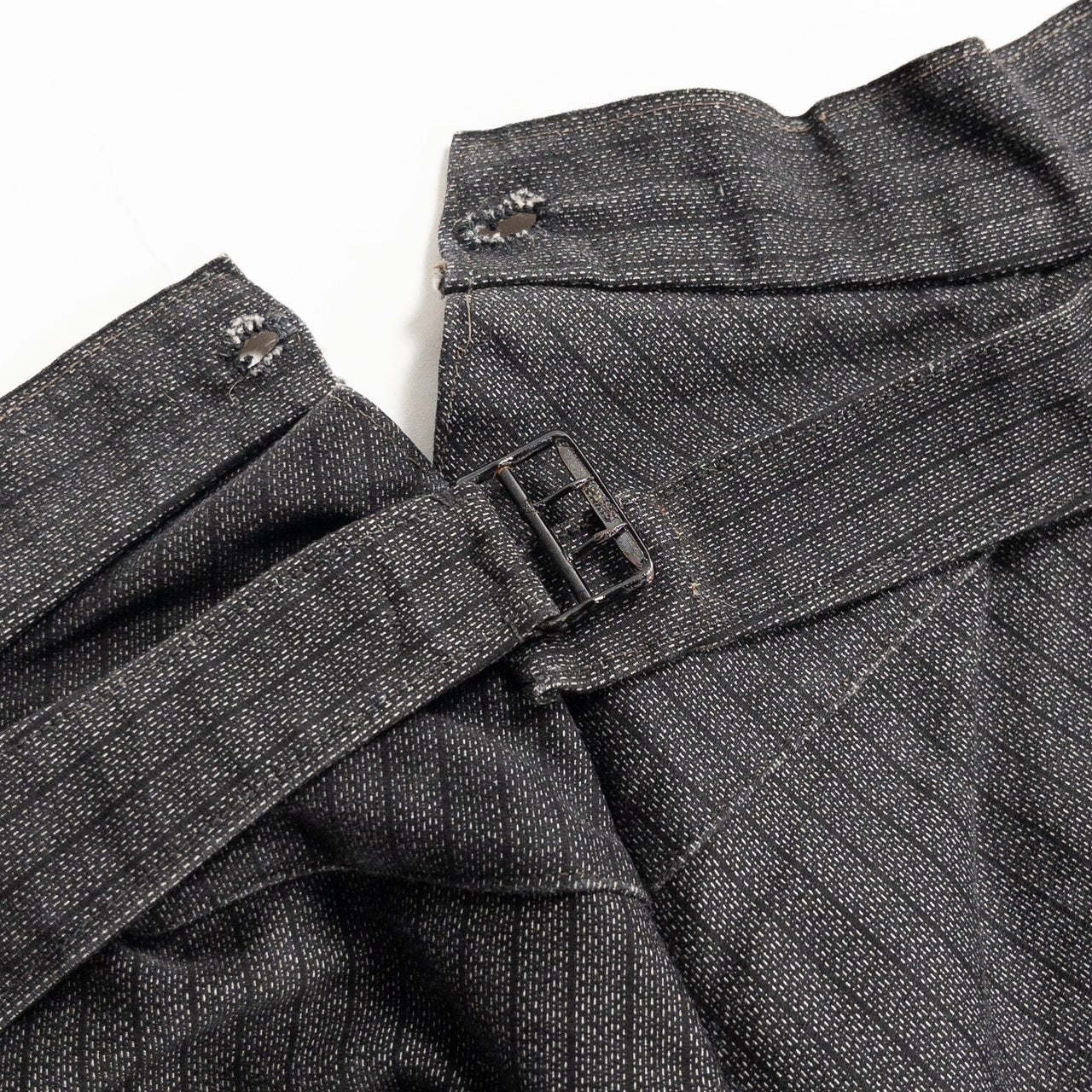 1930-40s "French Vintage" Gray Stripe Cowboy Trousers