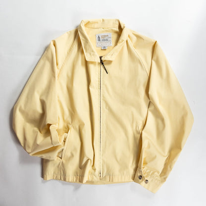 1990s "London Fog" Light Yellow Cotton Zip-Up Blouson Jacket