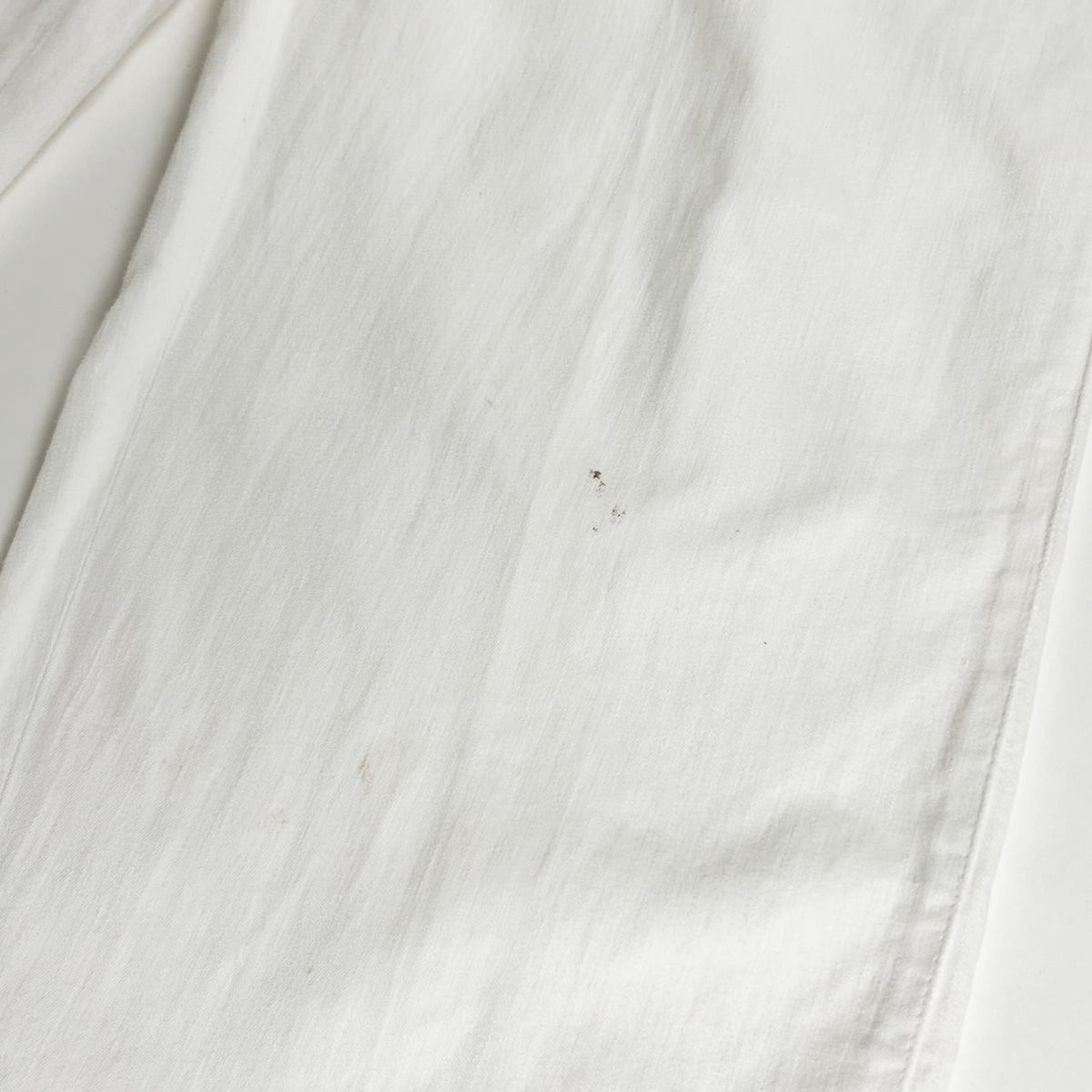 1900s "French Antique" Light Cotton White Work Trousers