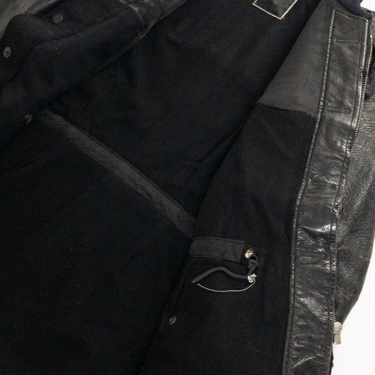 1940-50s "Swedish Millitary" Black Goatskin Leather Jacket