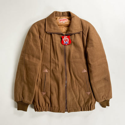 1990s "DAN CARMEL" Italian Beige Wool Sport Jacket, Dead Stock