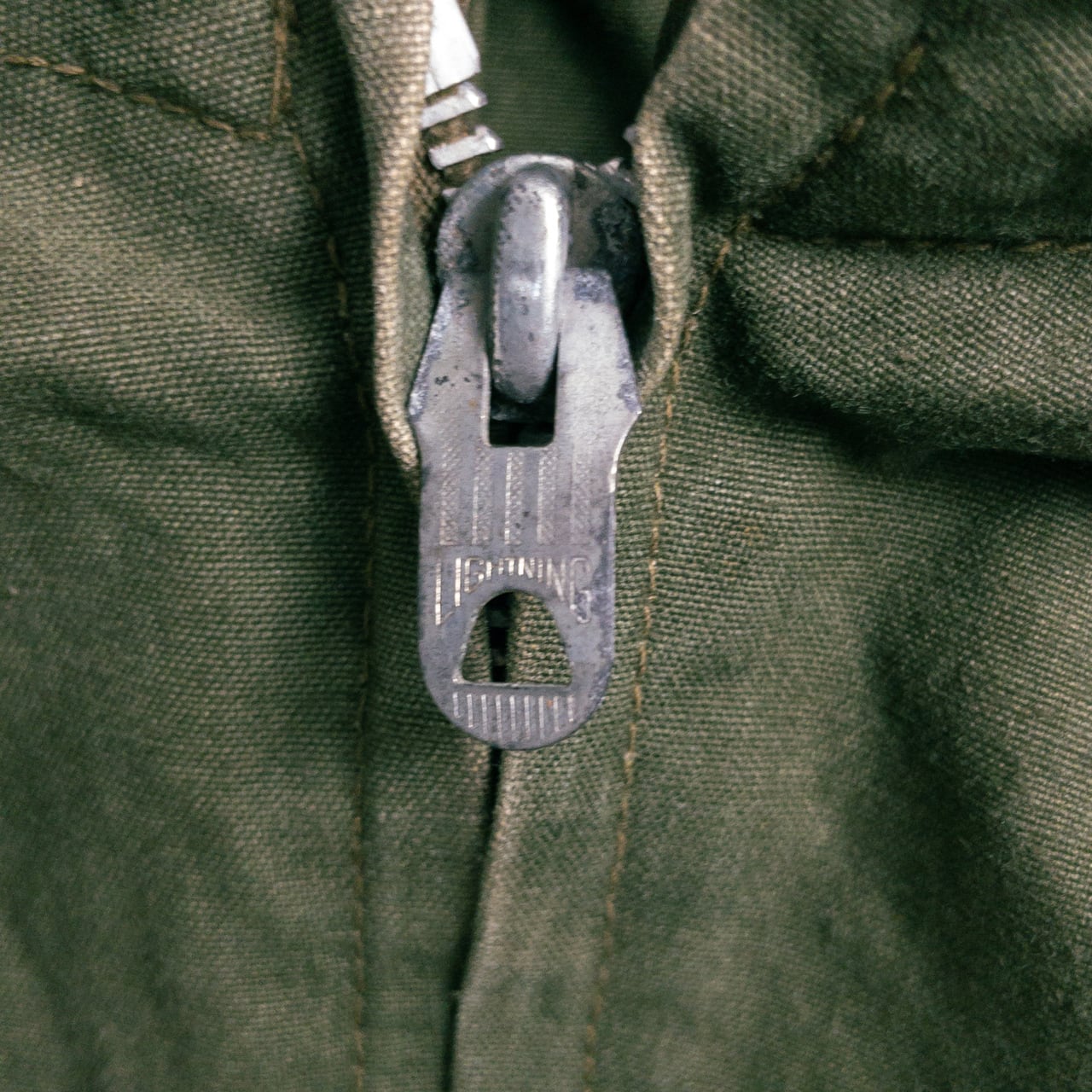 1950s "Euro Vintage" Olive Cotton Pullover Anorak Parka