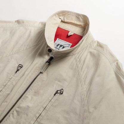 1990s "Made in Italy" Off White Cotton Sport Jacket