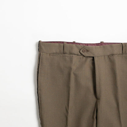 1970s "French Vintage" Khaki Flare Trousers