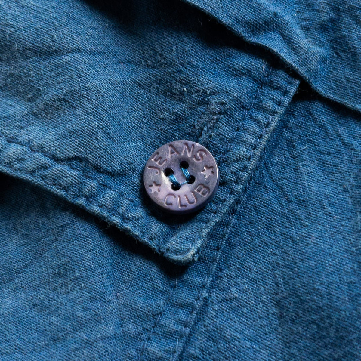 1980s "Euro Vintage" Blue Cotton Pullover Jacket