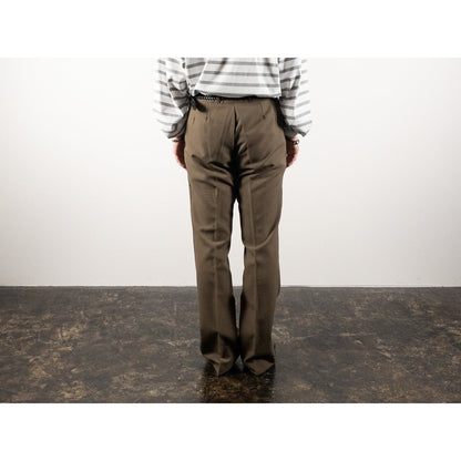 1970s "French Vintage" Khaki Flare Trousers