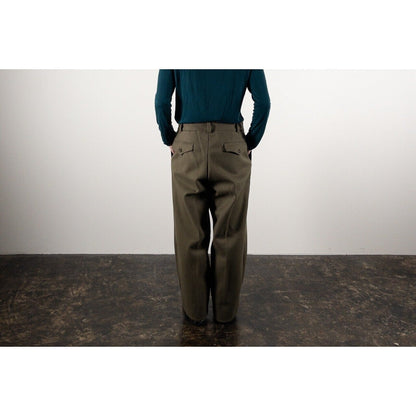 Old "Italian Army" Olive Wool 1 Tack Trousers, Dead Stock