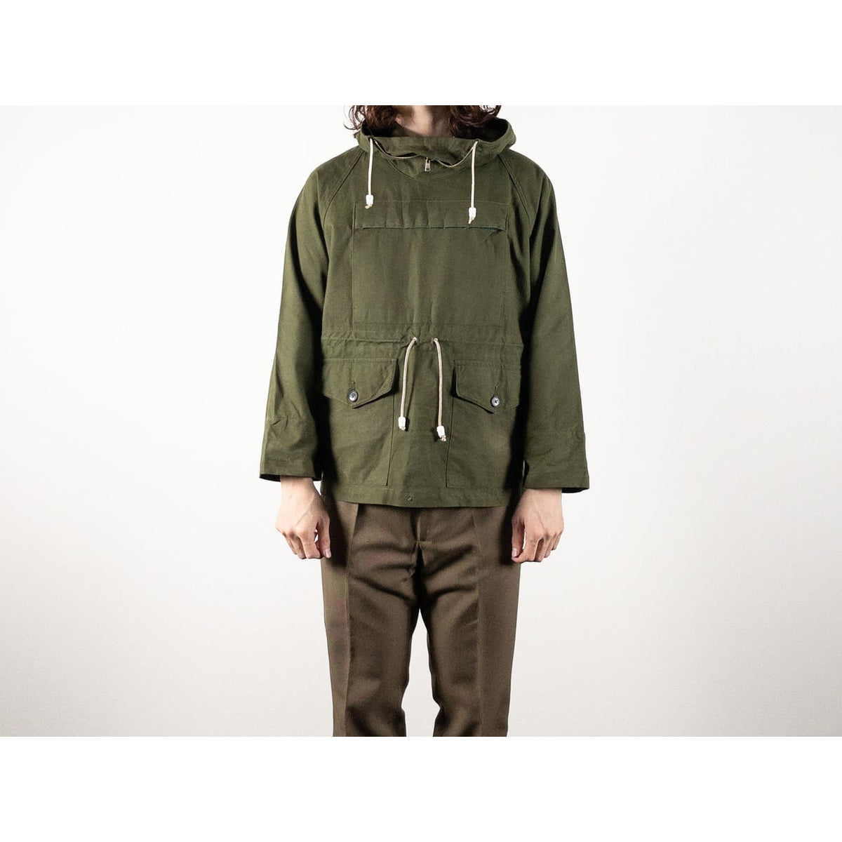 1970s "British Vintage" Dark Olive Cadet Smock