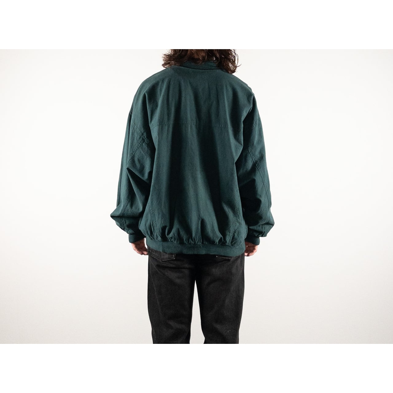 1990s "LUZ" Dark Green Cotton Anorak Pullover Jacket