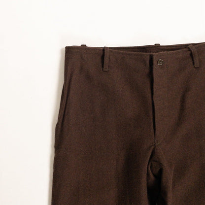 1960-70s Italian Army Brown Wool Hospital Trousers, Dead Stock