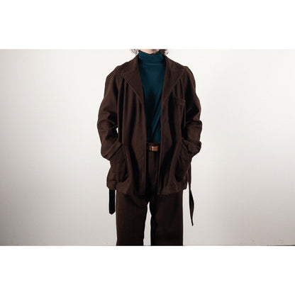 1960-70s Italian Army Brown Wool Hospital Jacket, Dead Stock