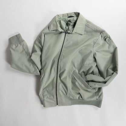 1990s "Made in Finland" Light Green Zip-Up Blouson