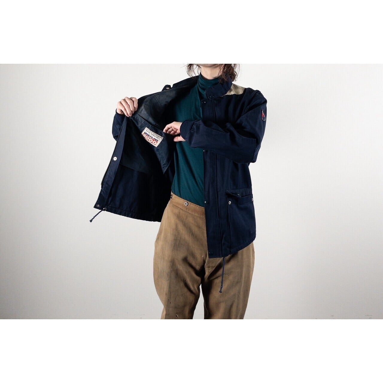 1970s "EIDER" French Blue Cotton Ski Jacket