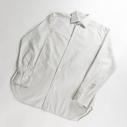 Old "Ermenegildo Zegna" Check Cotton Full Open Shirt