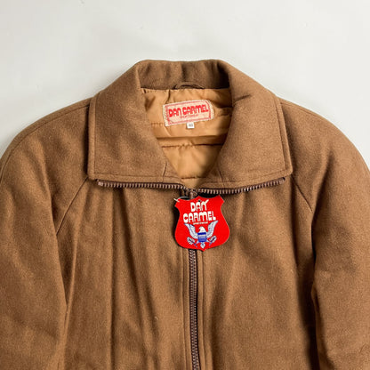 1990s "DAN CARMEL" Italian Beige Wool Sport Jacket, Dead Stock