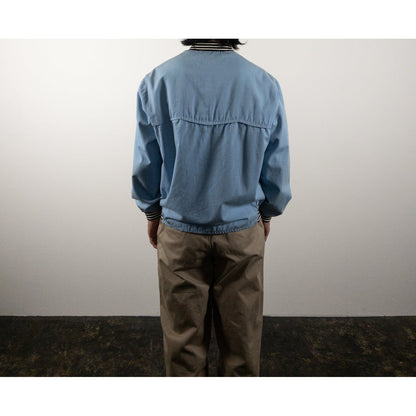 1980s "Italian Vintage" Light Blue MA-1 Jacket