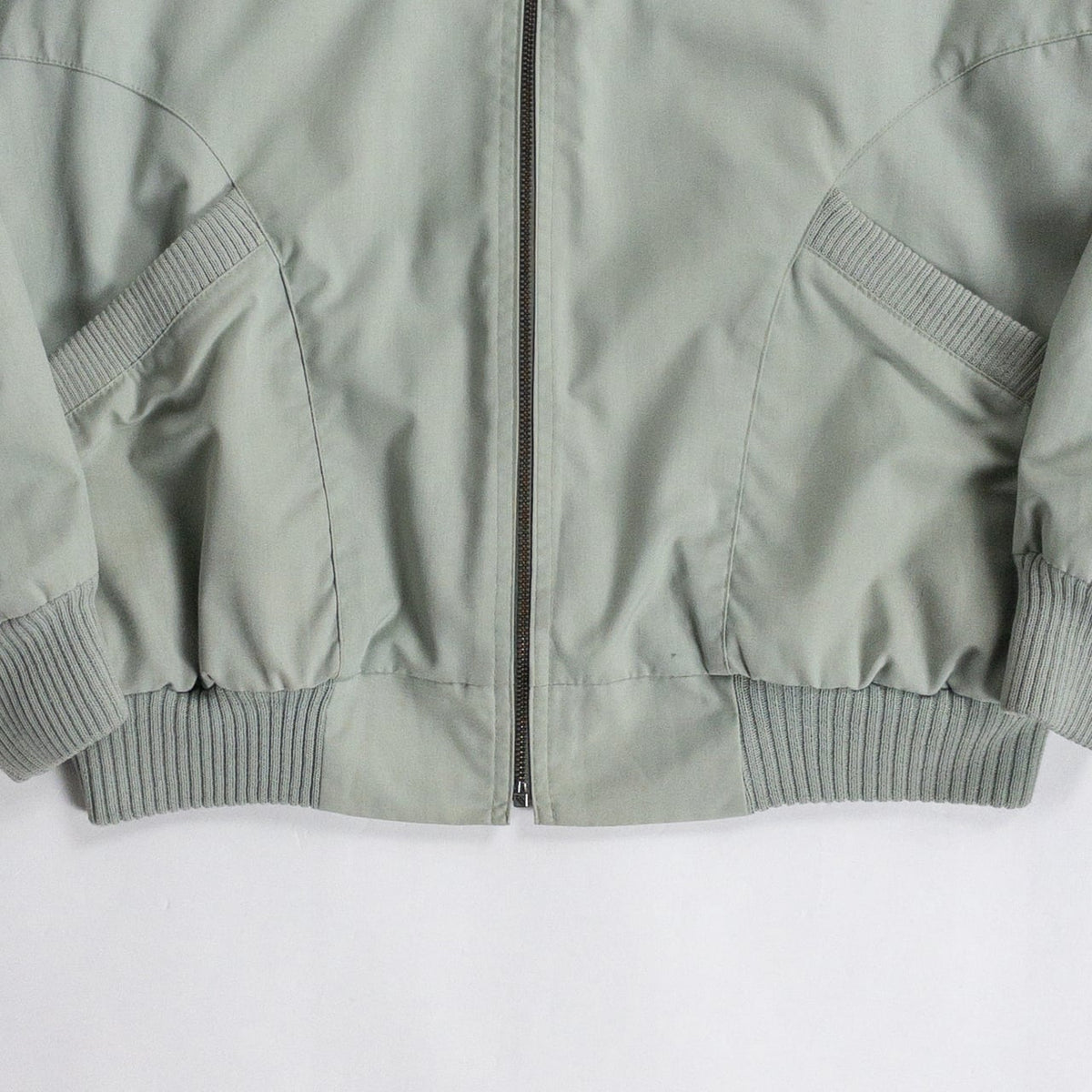 1990s "Made in Finland" Light Green Zip-Up Blouson