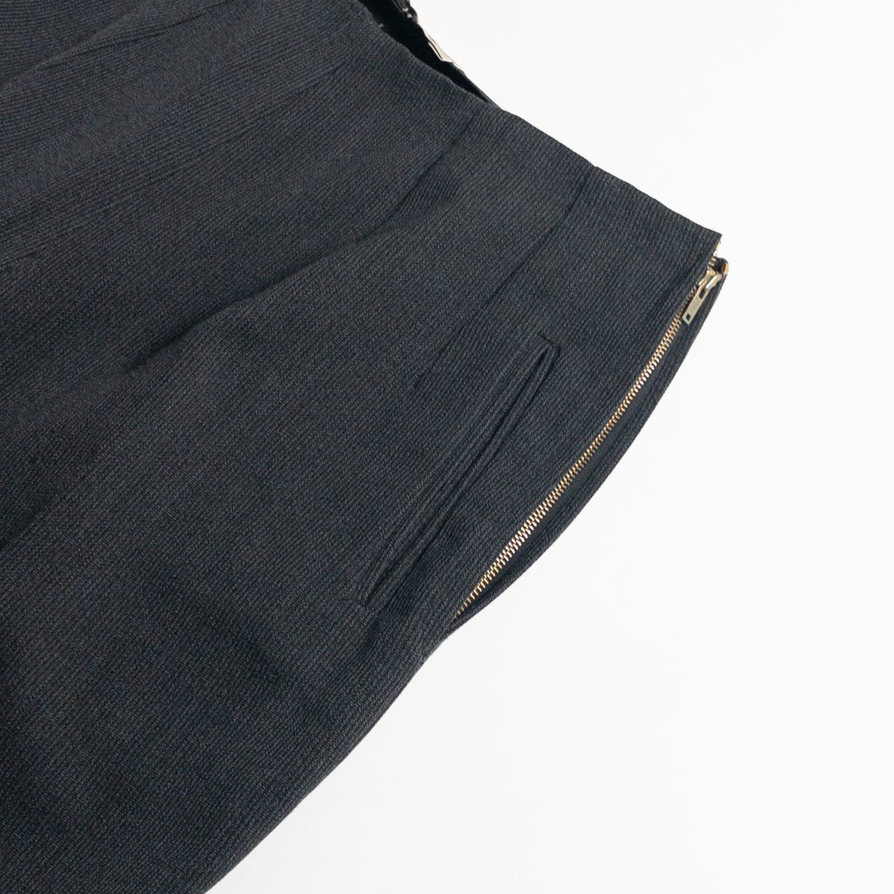 1960s "French Vintage" Gray Stripe Cotton Pique Ski Trousers