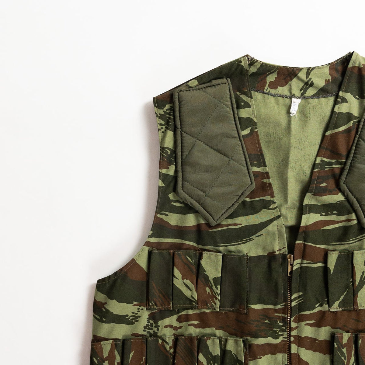 1960-70s "French Vintage" Lizard Camo Hunting Gilet, Dead Stock