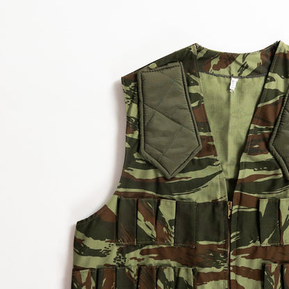 1960-70s "French Vintage" Lizard Camo Hunting Gilet, Dead Stock