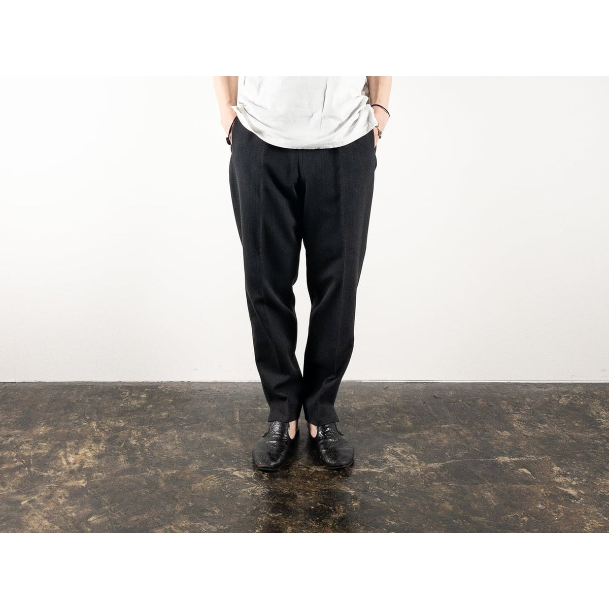 1960s "French Vintage" Gray Stripe Cotton Pique Ski Trousers