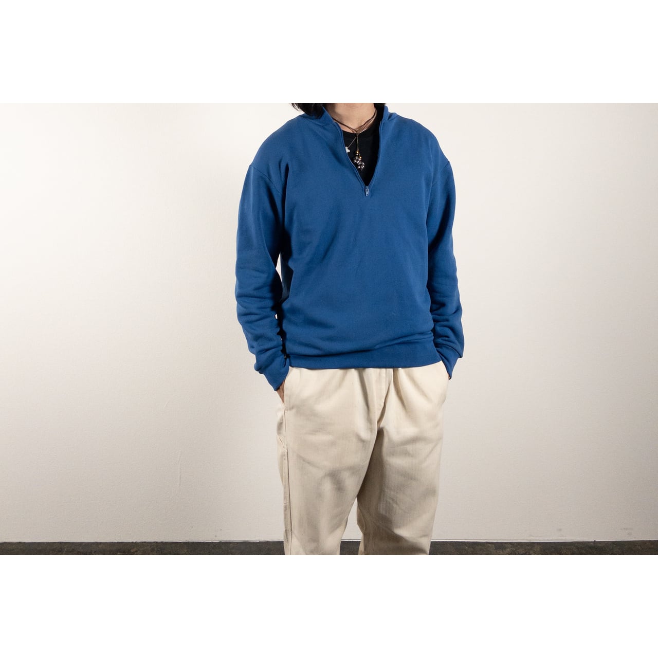 1970s "French Vintage" Blue Track Jacket