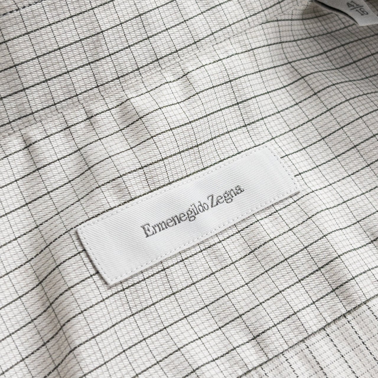 Old "Ermenegildo Zegna" Check Cotton Full Open Shirt