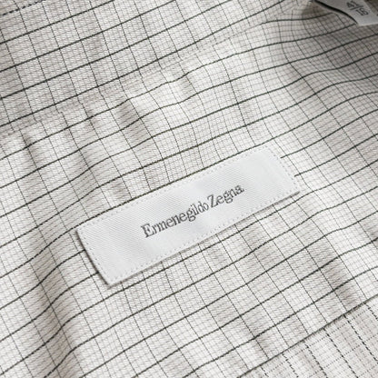 Old "Ermenegildo Zegna" Check Cotton Full Open Shirt