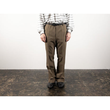 1970s "French Vintage" Khaki Flare Trousers