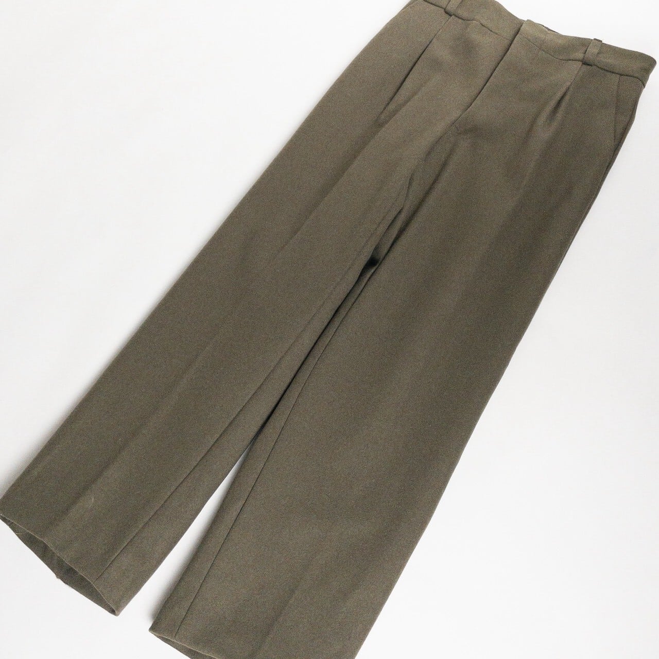 Old "Italian Army" Olive Wool 1 Tack Trousers, Dead Stock
